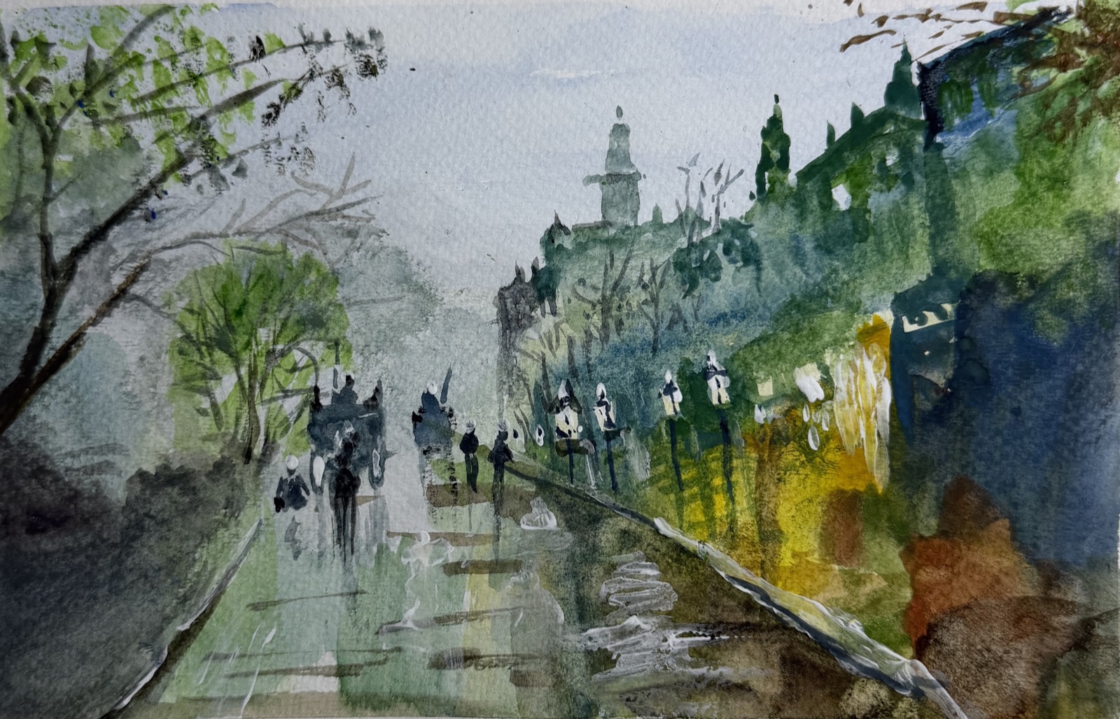 Rain on the Promenade