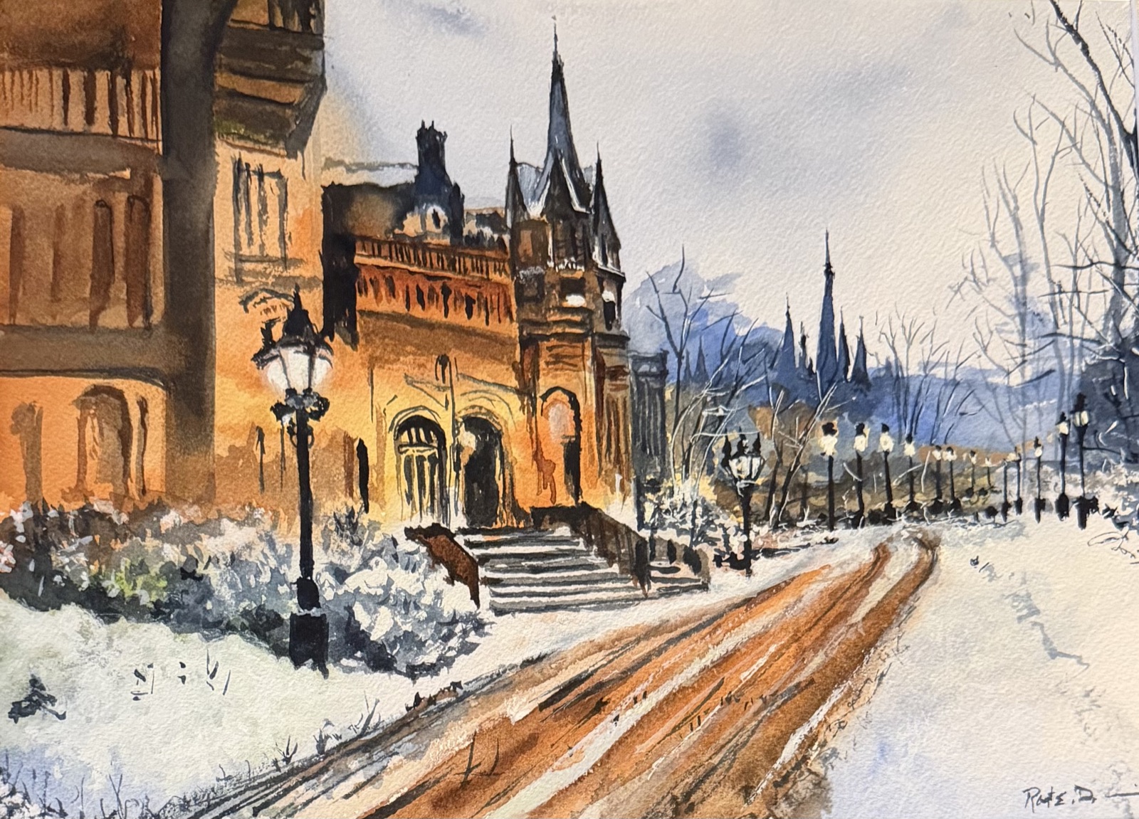 First Snow on the Avenue